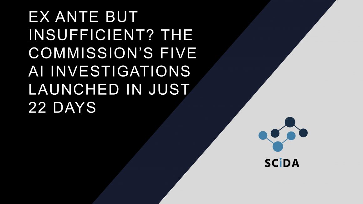 Ex ante but Insufficient? The Commission’s Five AI Investigations Launched in Just 22 Days